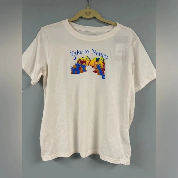 The North Face Take To Nature Graphic Short Sleeve T Shirt Size XXL 18-20 Girls - Picture 1 of 5